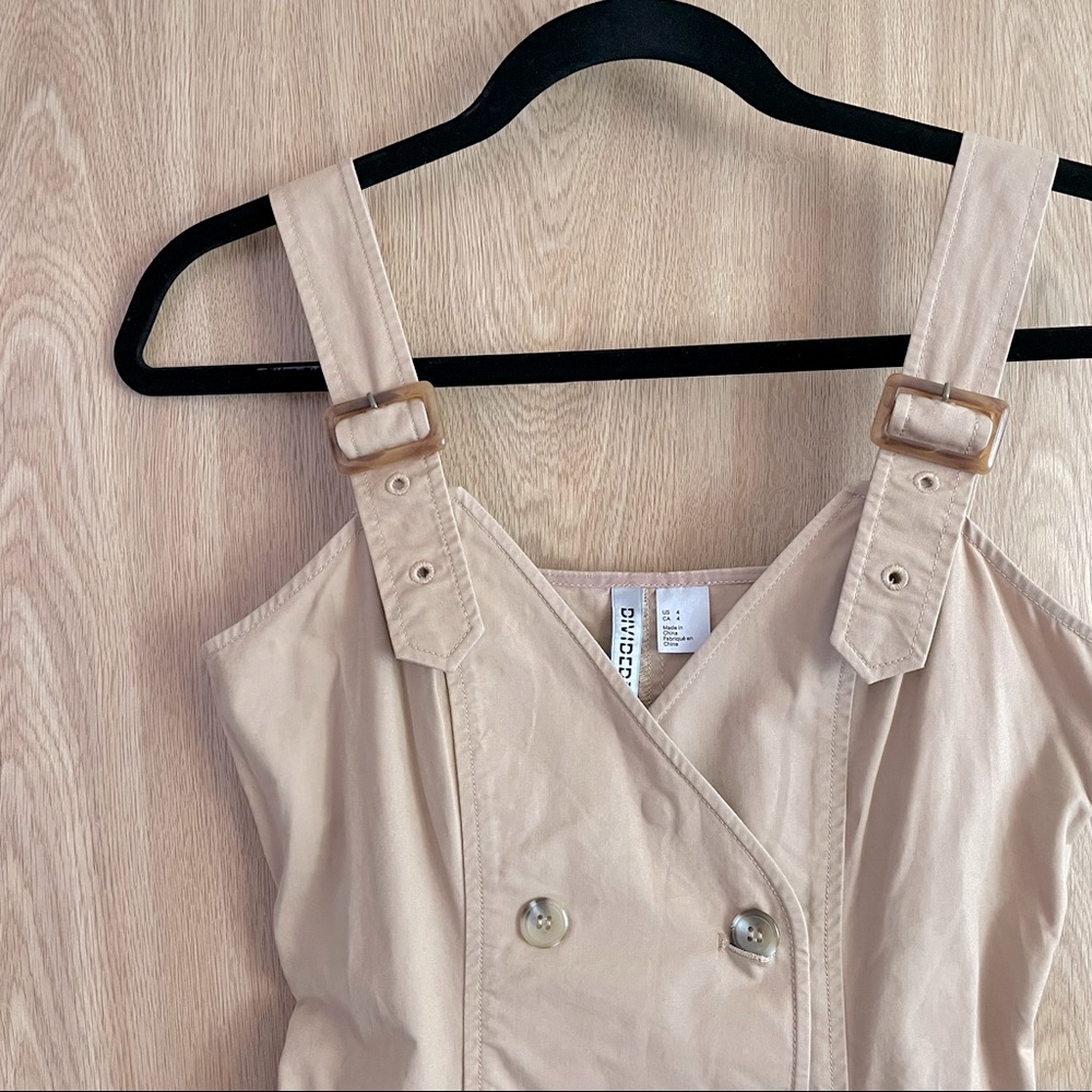 H&M Belt Strap Sleeveless Trench Dress